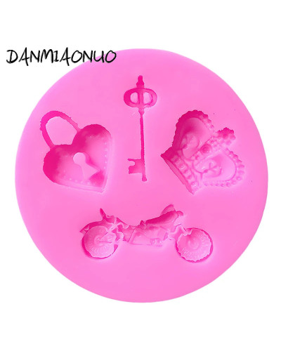 DANMIAONUO-Moldes De Silicona Para repostería, herramienta De diseño De pasteles Para motocicleta, A0437020