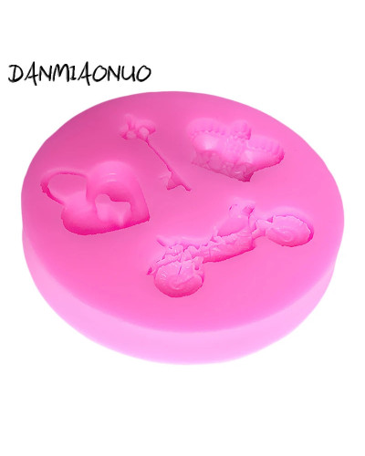 DANMIAONUO-Moldes De Silicona Para repostería, herramienta De diseño De pasteles Para motocicleta, A0437020