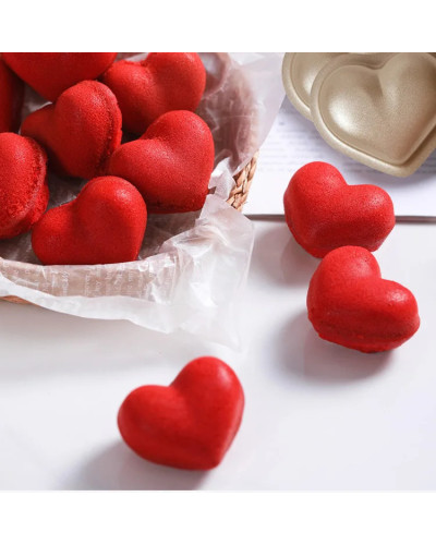 Molde cortador de galletas de silicona con forma de corazón, herramientas para hornear, repostería, Fondant, decoración de paste