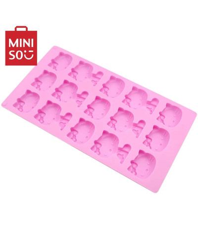 MINISO Sanrio-moldes de repostería de Chocolate para el hogar, moldes de silicona para repostería, moldes para galletas, accesor