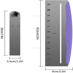 Raspador de pastel de acero inoxidable ajustable, 12 pulgadas, alisador de glaseado de pastel, herramientas de bricolaje para ho