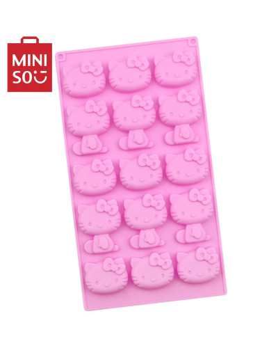 MINISO Sanrio-moldes de repostería de Chocolate para el hogar, moldes de silicona para repostería, moldes para galletas, accesor