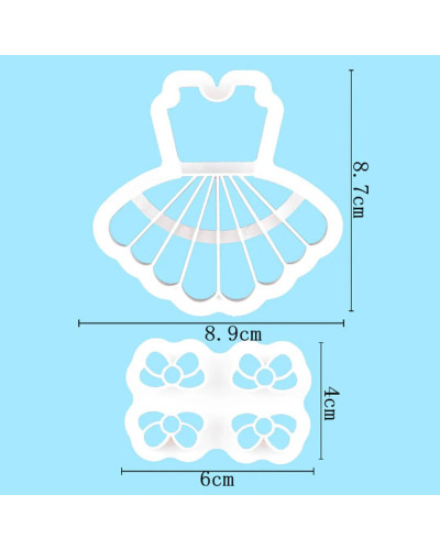 Molde con lazo para pastelería, herramienta de decoración de pasteles, repostería, Fondant, tienda de repostería, 2 unidades, 20