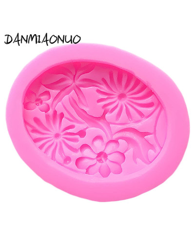 DANMIAONUO-Moldes De Silicona Para repostería, soporte Para postres De flores, Para Chocolate, Topo, Bolo, Foremki, Silikonowe, 