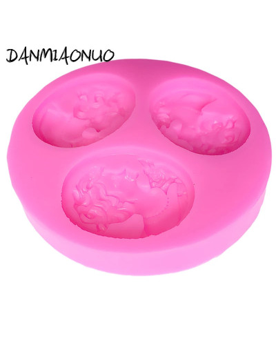 DANMIAONUO-Moldes De Silicona Para decoración De pasteles, herramientas Para repostería, Chocolate, comida, dulces, jabón hecho 