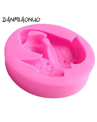 DANMIAONUO-Moldes De Silicona Para jabón hechos a mano, con forma De cisne, Para repostería, decoración, Gateau, Foremki, Siliko