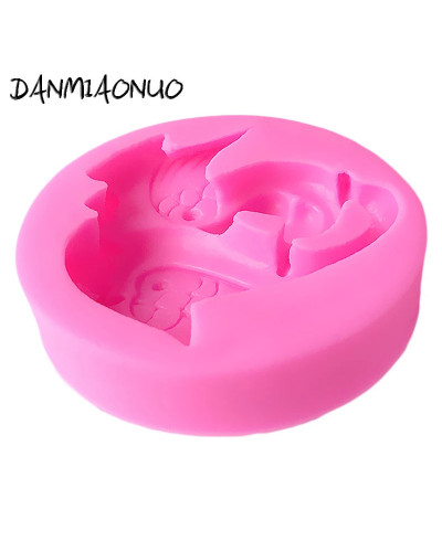 DANMIAONUO-Moldes De Silicona Para jabón hechos a mano, con forma De cisne, Para repostería, decoración, Gateau, Foremki, Siliko