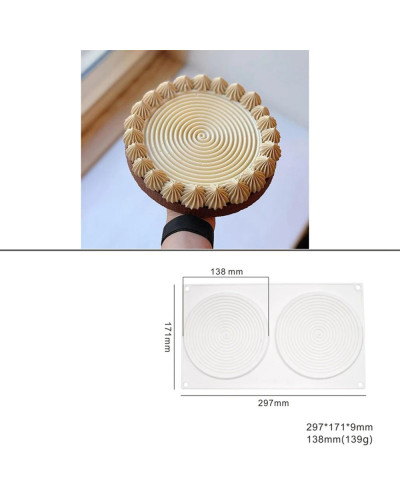 Molde de Silicona para repostería, repelente de mosquitos en espiral, forma de incienso, para hornear pasteles, DIY