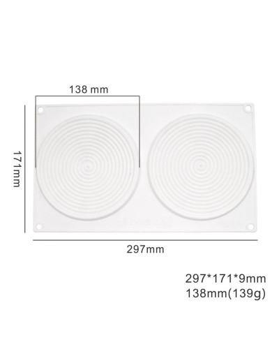 Molde de Silicona para repostería, repelente de mosquitos en espiral, forma de incienso, para hornear pasteles, DIY