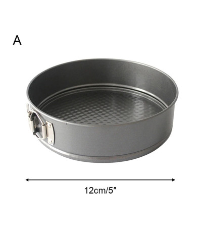 Molde redondo de acero al carbono antiadherente a prueba de fugas para hornear pasteles, molde redondo de fondo extraíble para e