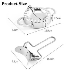 Herramienta de acero inoxidable para hacer Dumplings, molde para hacer Dumplings, prensa Manual para el hogar, accesorios para p