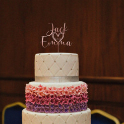 Topper de pastel de boda personalizado con fecha, Decoración de Pastel de fiesta rústica de boda con escritura personalizada, To